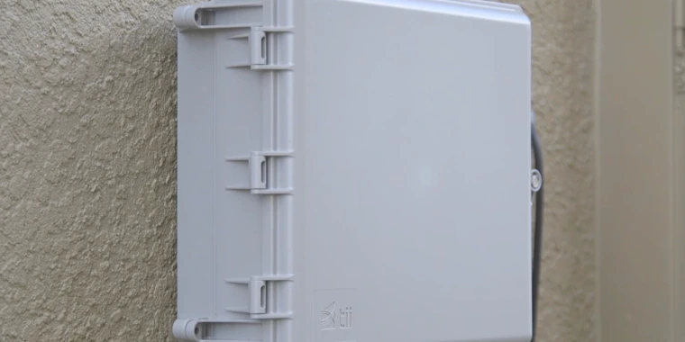 ONT white box on side of house