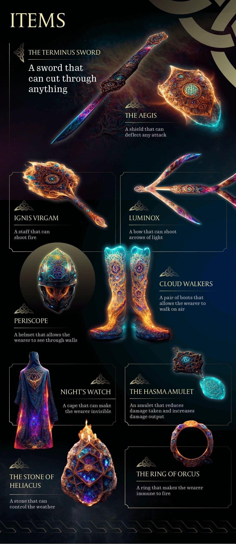 Protagonist Items