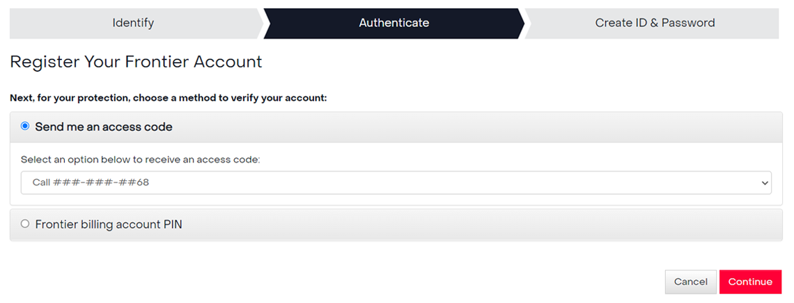 Authenticate with an access code