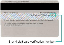 where to find the verification number of your credit card