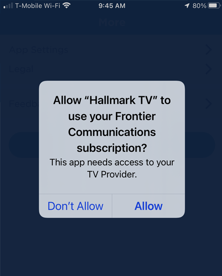 Allow this Single Sign-on request on your iOS device