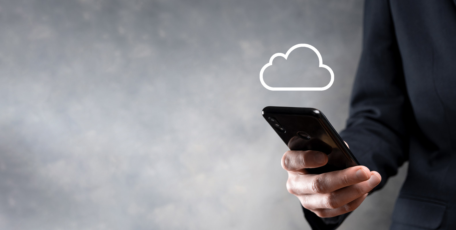 Using private cloud storage on cell phone