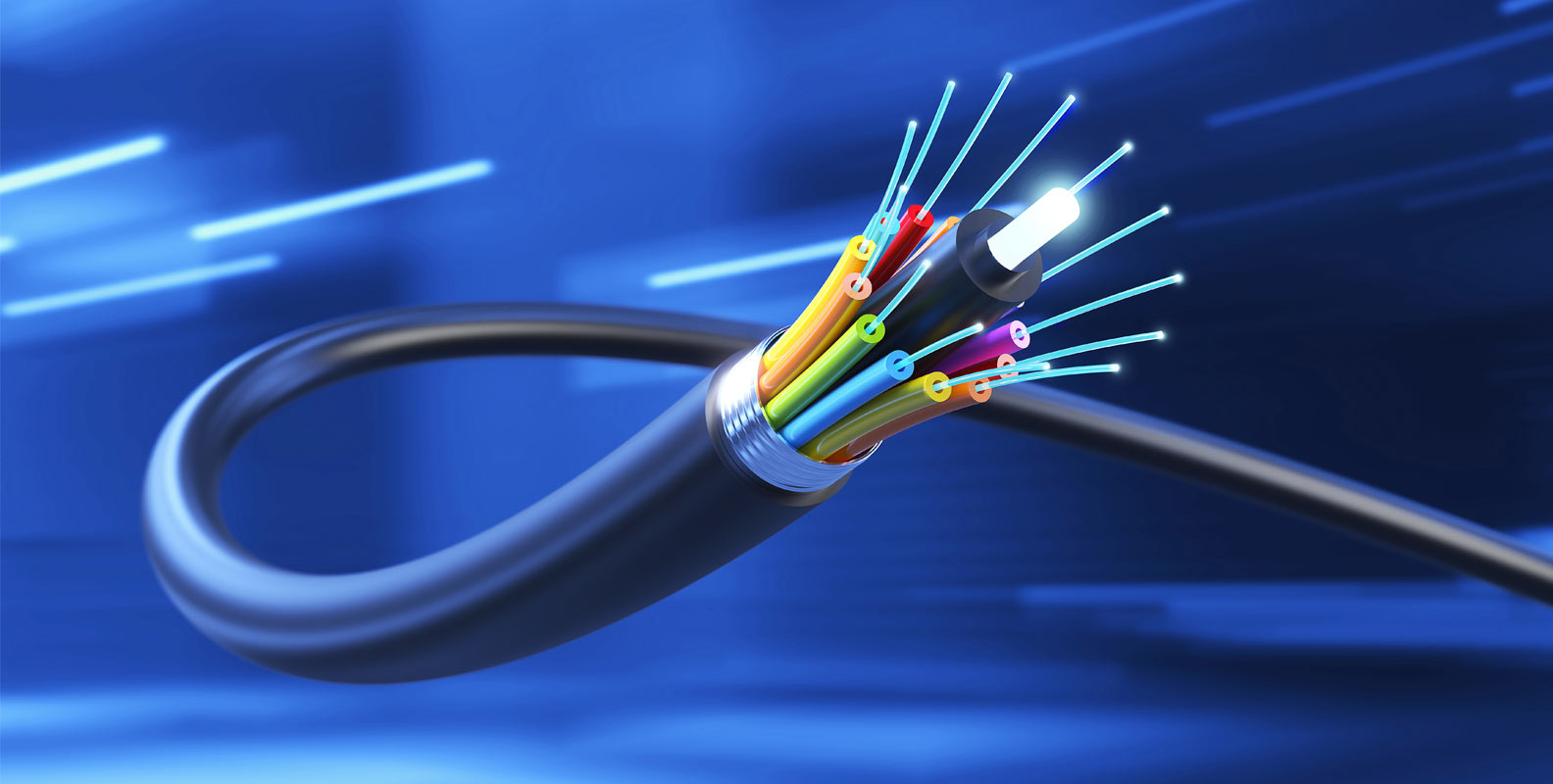 fiber optic cable for fiber internet speed
